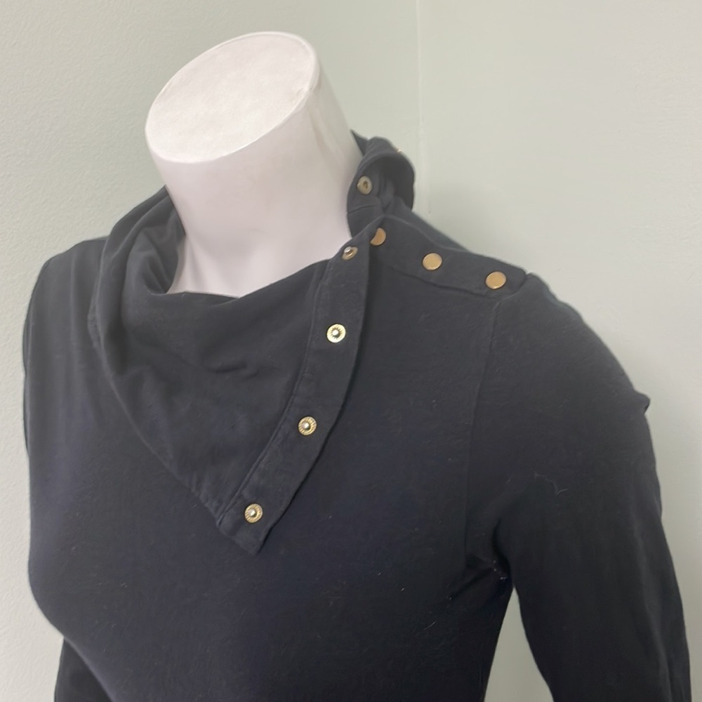 Diane von Furstenberg long sleeve black turtle dress - Picture 5 of 9